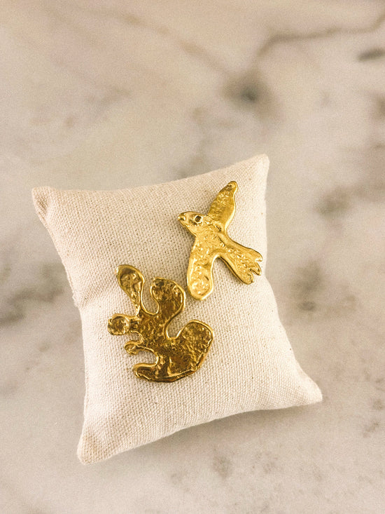 Boucles d’oreilles asymétriques, N°01 • Les "Matisse"