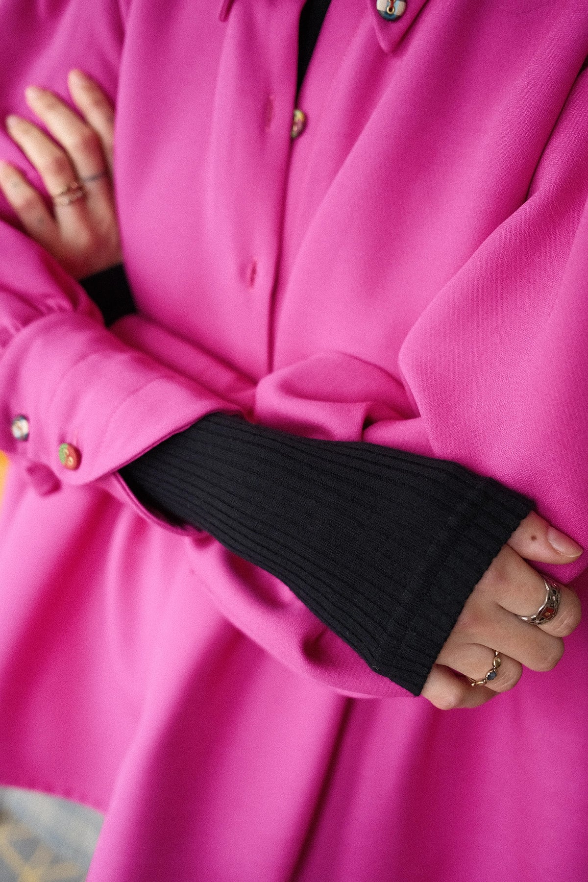 Gigi Shocking Pink • The baby-doll shirt