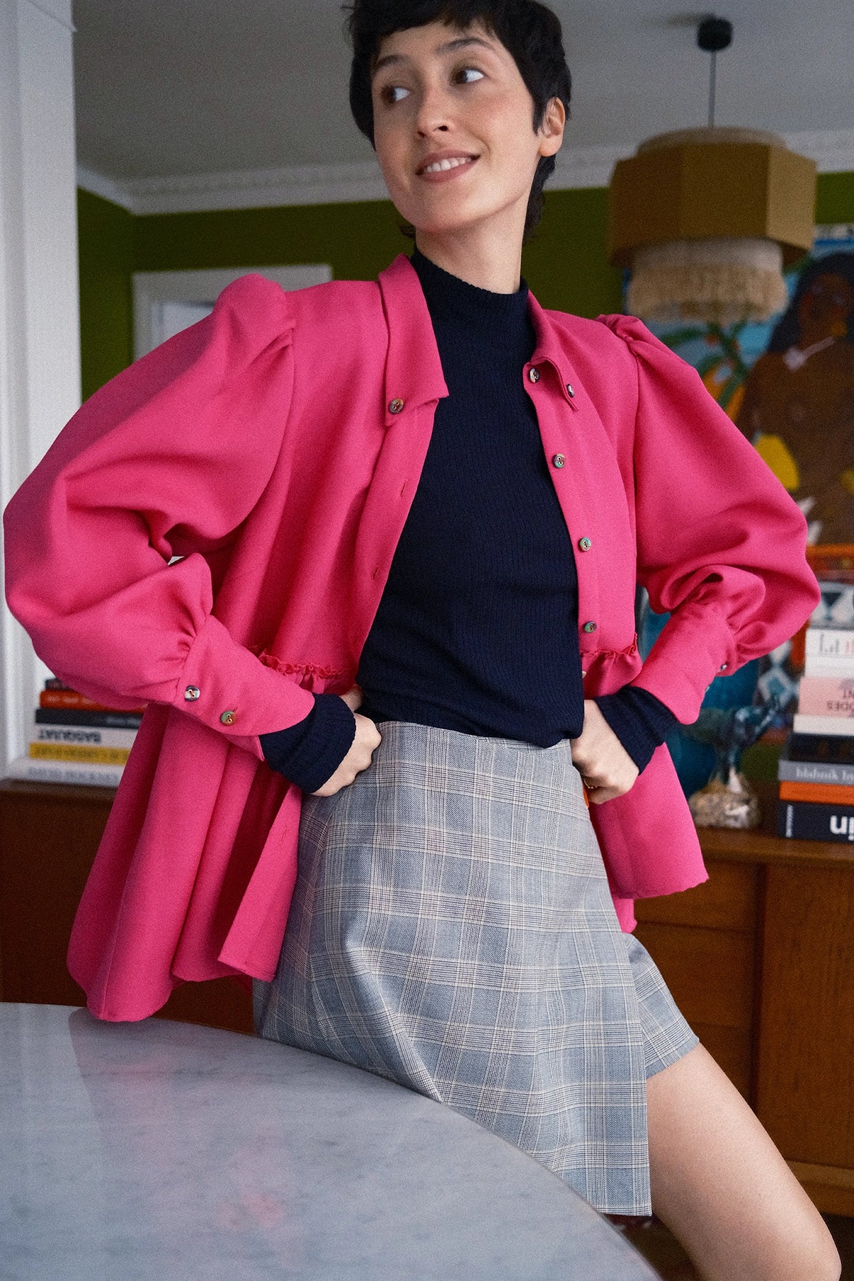 Gigi Shocking Pink • The baby-doll shirt