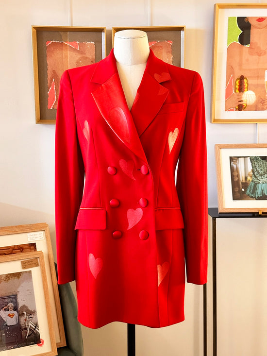 CC N°051 • Ninon, le blazer long rouge passion