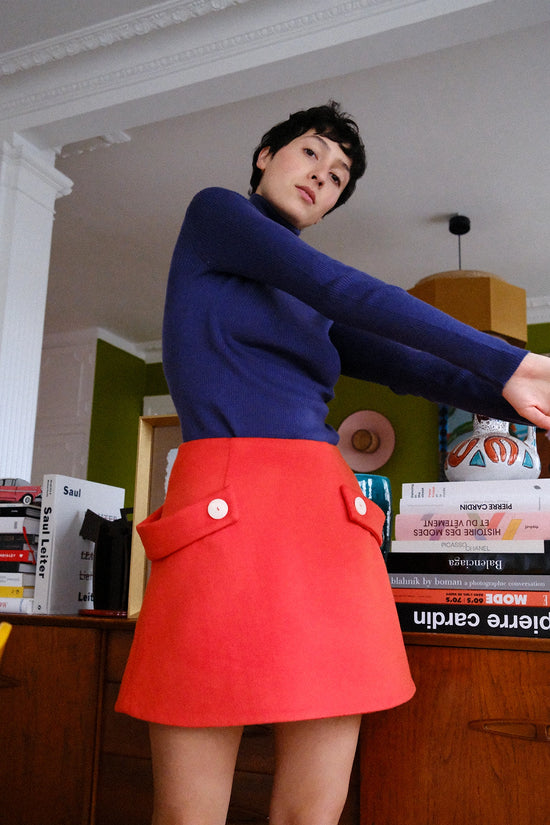 Gae Orange • La mini-jupe trapèze version Couture