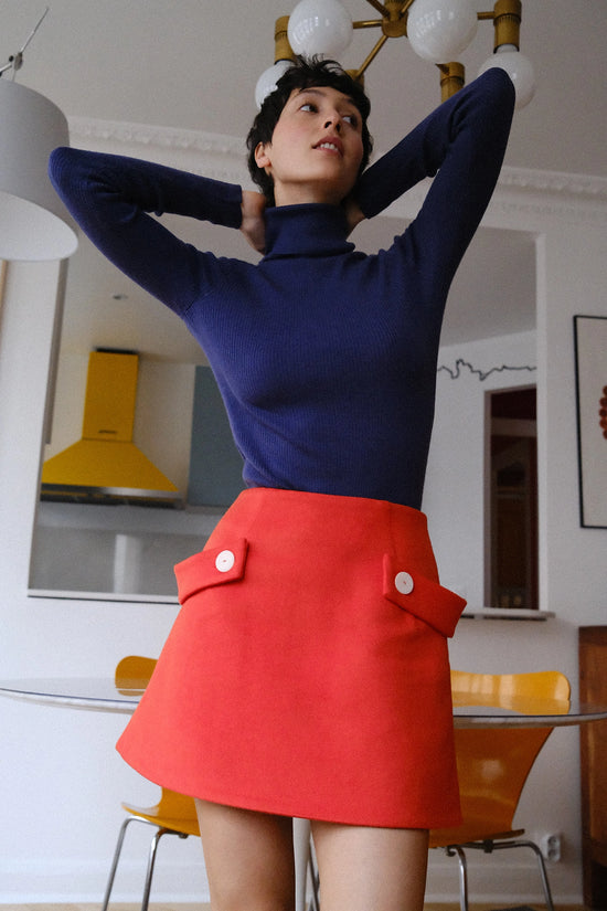 Gae Orange • La mini-jupe trapèze version Couture
