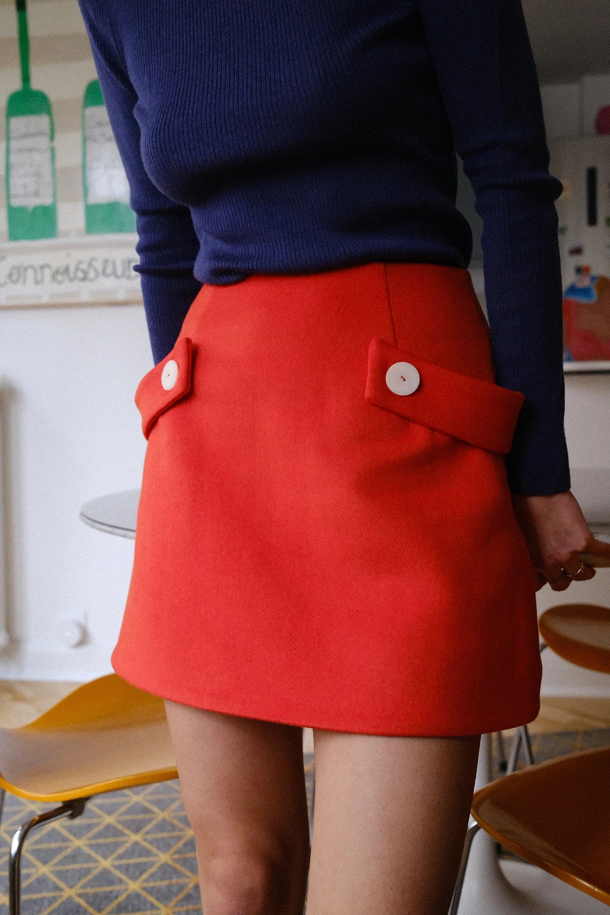 Gae Orange • La mini-jupe trapèze version Couture