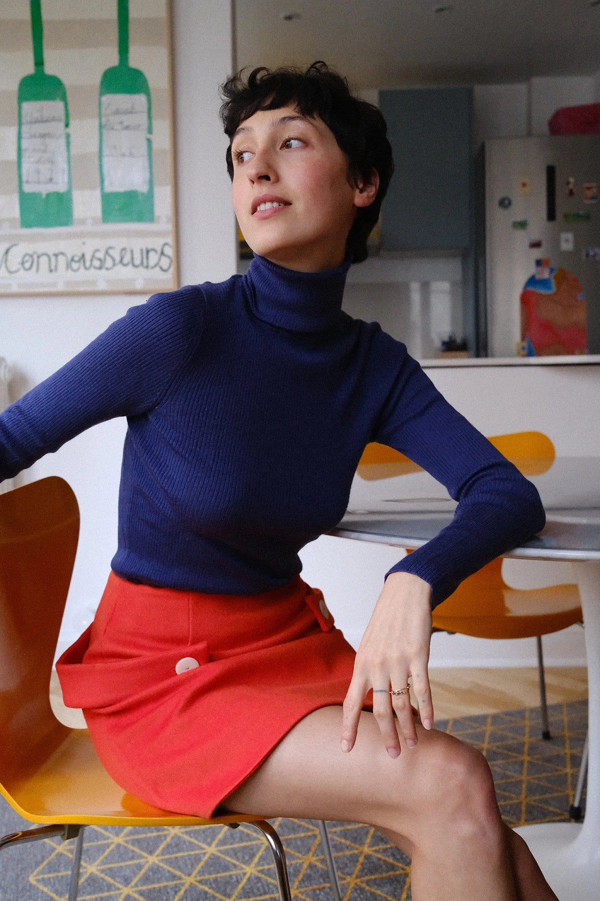 Gae Orange • La mini-jupe trapèze version Couture