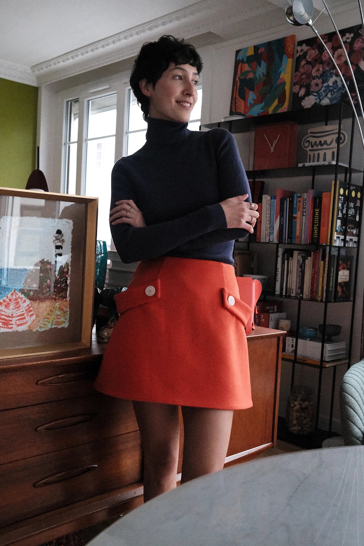 Gae Orange • La mini-jupe trapèze version Couture
