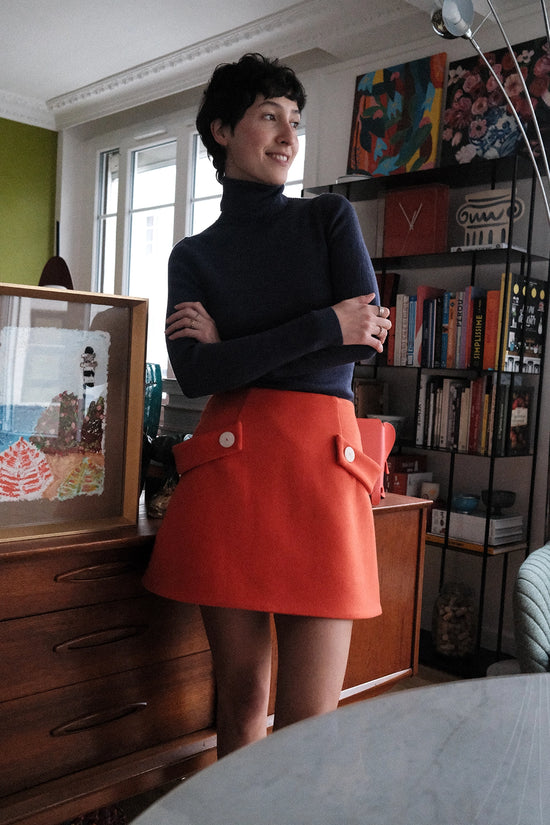 Gae Orange • La mini-jupe trapèze version Couture