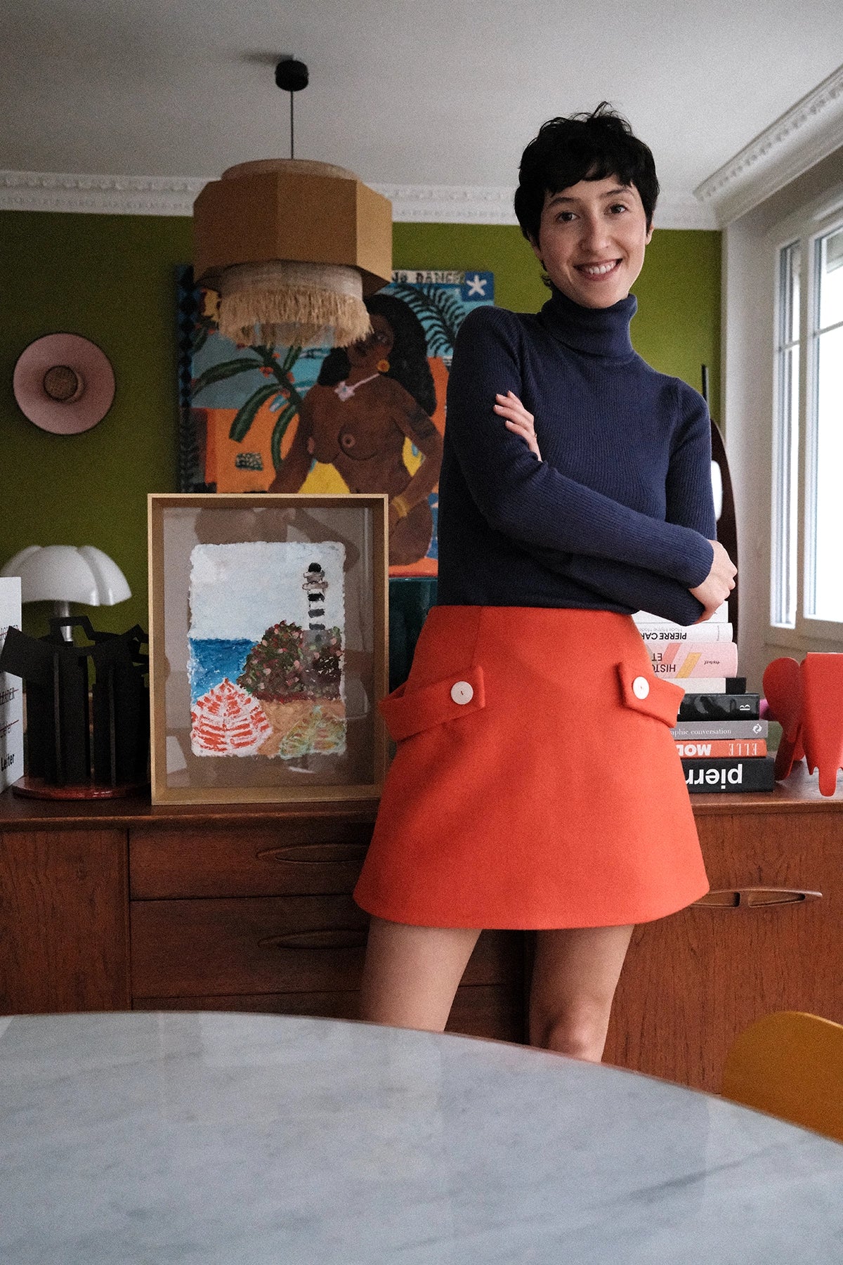 Gae Orange • La mini-jupe trapèze version Couture