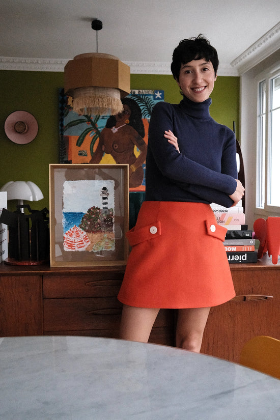 Gae Orange • La mini-jupe trapèze version Couture