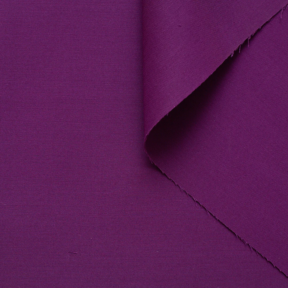 Cady violet, laine soie, haute couture, upcycling, nona source, mode responsable, édition limitée, made in france